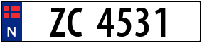 Trailer License Plate